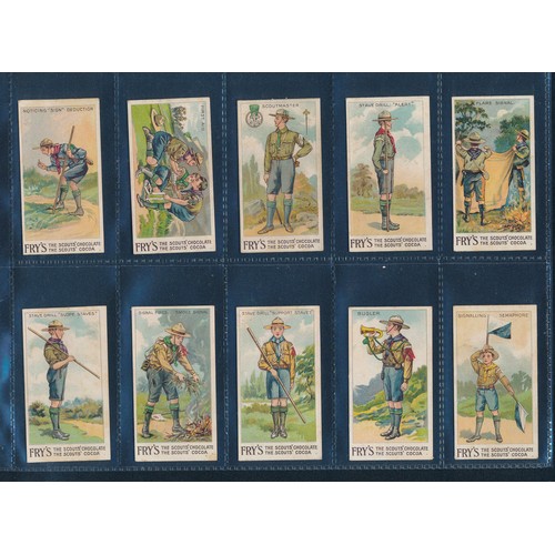 295 - Fry 1912 Scout Series - part set of 43 cards, in good to very good condition apart from the odd card... 