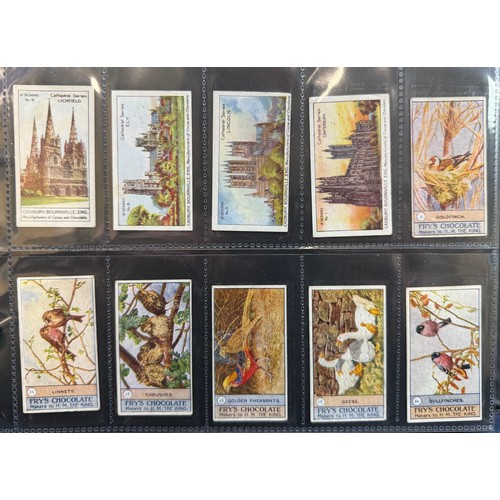 268 - Trade cards - part sets and type cards in an album, generally in good to very good condition, with B... 