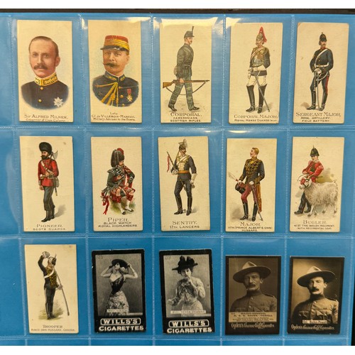 204 - Cigarette card collection of mainly part sets and type cards, in a large album, some good higher val... 