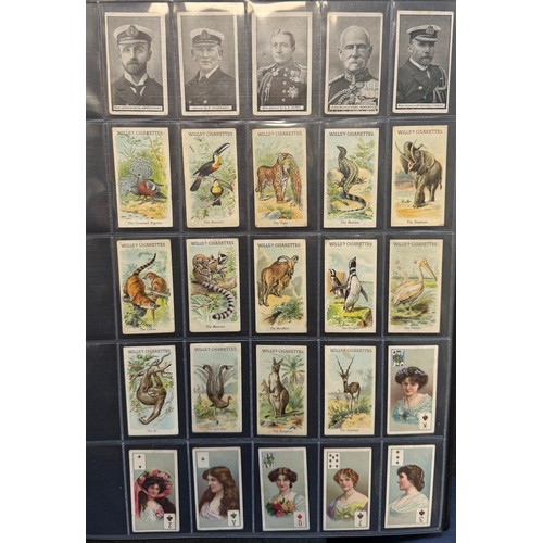 204 - Cigarette card collection of mainly part sets and type cards, in a large album, some good higher val... 