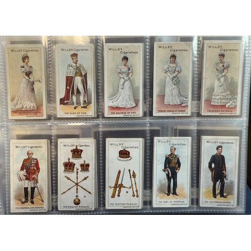 205 - Cigarette card collection, complete and part sets in an album, in variable condition, with Churchman... 