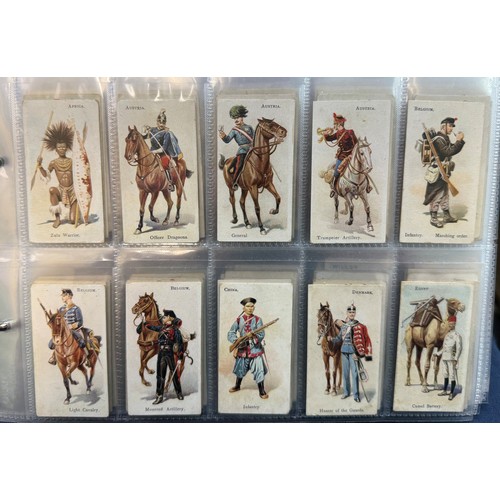 205 - Cigarette card collection, complete and part sets in an album, in variable condition, with Churchman... 