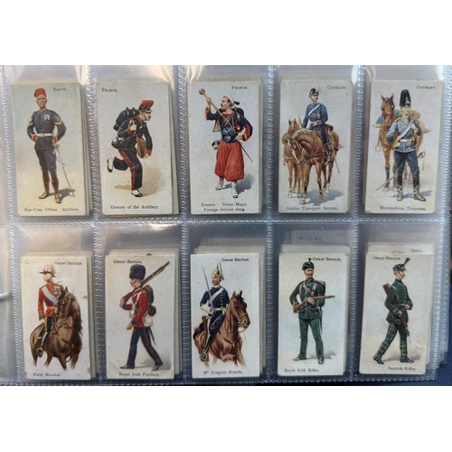 205 - Cigarette card collection, complete and part sets in an album, in variable condition, with Churchman... 