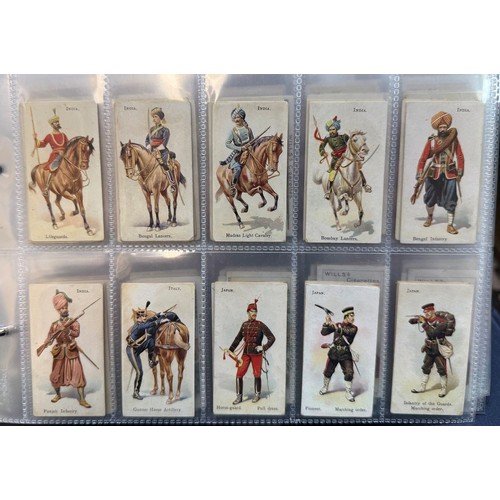 205 - Cigarette card collection, complete and part sets in an album, in variable condition, with Churchman... 