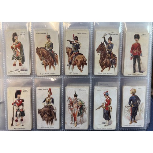 205 - Cigarette card collection, complete and part sets in an album, in variable condition, with Churchman... 