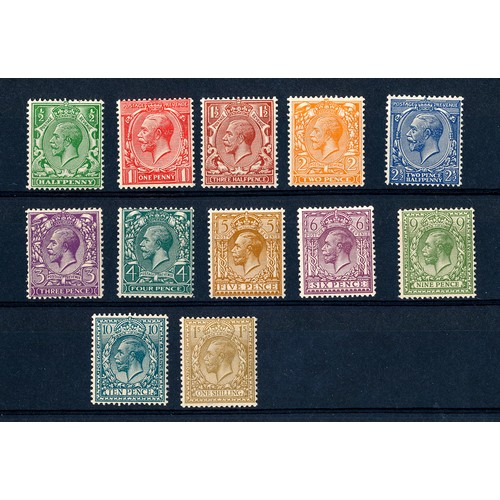 94 - Stamps GB - 1924-26 Block Cypher set 12v, SG 418-429, all fine u/m.