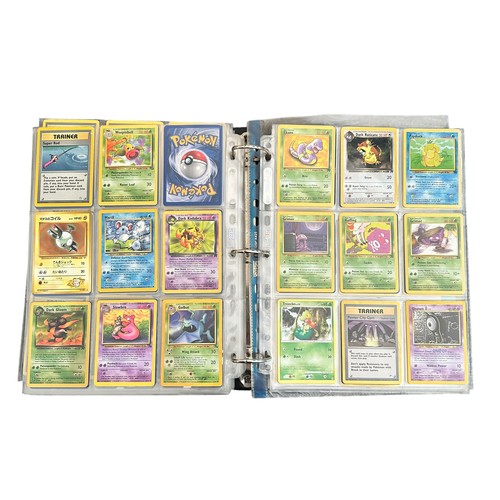 354 - Folder Containing Base set, Jungle, Fossil Pokemon Cards. Including early Japanese Pocket Monster ca... 