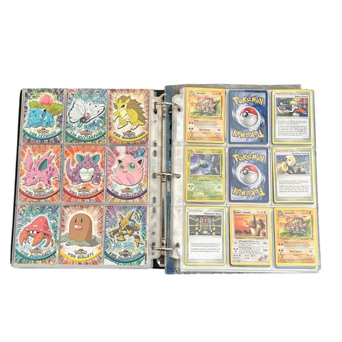 354 - Folder Containing Base set, Jungle, Fossil Pokemon Cards. Including early Japanese Pocket Monster ca... 