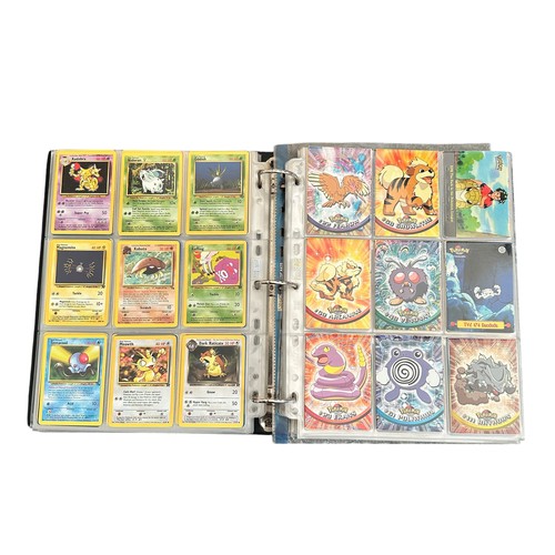 354 - Folder Containing Base set, Jungle, Fossil Pokemon Cards. Including early Japanese Pocket Monster ca... 