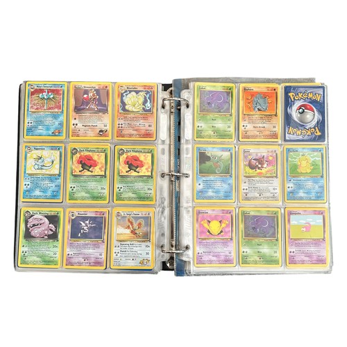 354 - Folder Containing Base set, Jungle, Fossil Pokemon Cards. Including early Japanese Pocket Monster ca... 