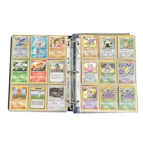 354 - Folder Containing Base set, Jungle, Fossil Pokemon Cards. Including early Japanese Pocket Monster ca... 