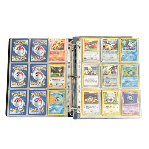 354 - Folder Containing Base set, Jungle, Fossil Pokemon Cards. Including early Japanese Pocket Monster ca... 