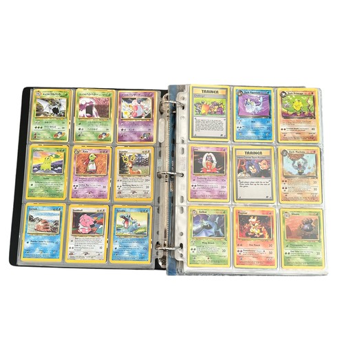 354 - Folder Containing Base set, Jungle, Fossil Pokemon Cards. Including early Japanese Pocket Monster ca... 