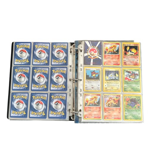 354 - Folder Containing Base set, Jungle, Fossil Pokemon Cards. Including early Japanese Pocket Monster ca... 