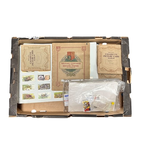 202 - Three trays of sleeved Cigarette/Cigar Cards to include Wills, Players, LLoyds, Gallaher, Millhoff, ... 