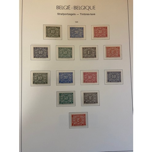 39 - Belgium early to modern, M/UM and used, collection in 3 hingeless Lighthouse albums and a binder, wi... 