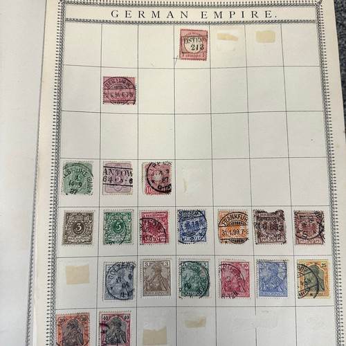 15 - Lincoln world stamp album containing mostly early issues for various nations.