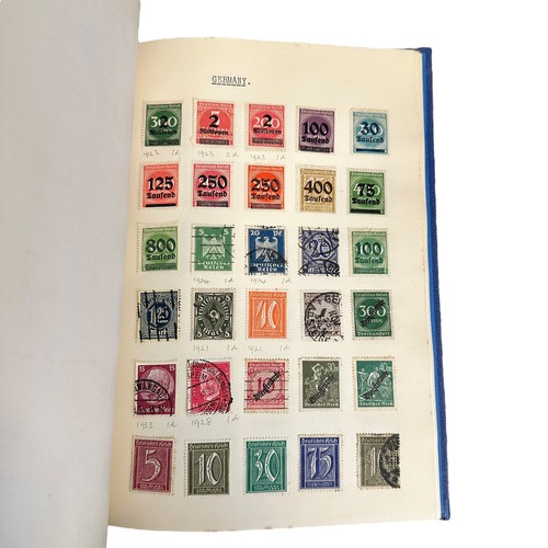 16 - World A-G collection in stamp album including China etc. Approx. 1000 stamps. In blue Consul album.