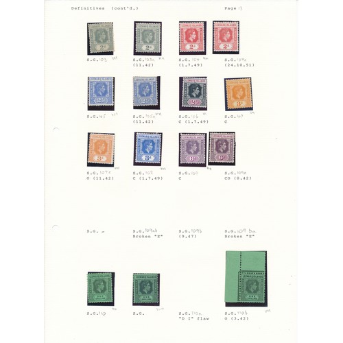 74 - Leeward Islands, 1938-51 set to £1 M on loose leaves including shades.