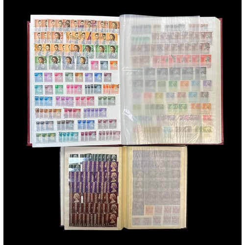 71 - Hong Kong, QV-QEII range in two well-filled stockbooks, including China ovpts, QV vals, 1938-52 set ... 