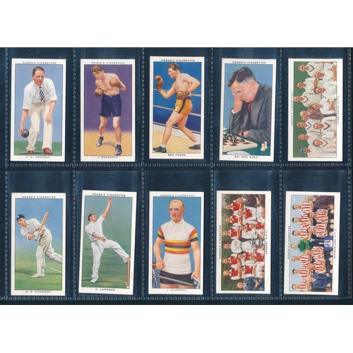 213 - Ogdens Champions of 1936 complete set, including Jesse Owens card, in very good to excellent conditi... 