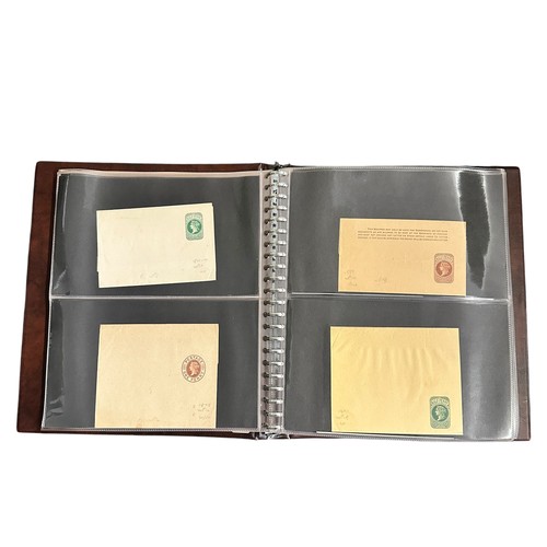 84 - Great Britain, Postal Stationary range in binder to include; Post Cards, Registered Letters, Royal N... 