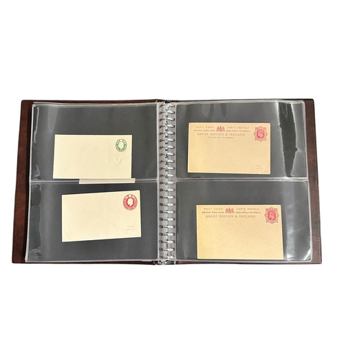 84 - Great Britain, Postal Stationary range in binder to include; Post Cards, Registered Letters, Royal N... 