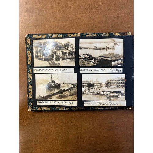 142 - Interesting ephemera lot which includes a Japanese lacquered  personal photo album including images ... 