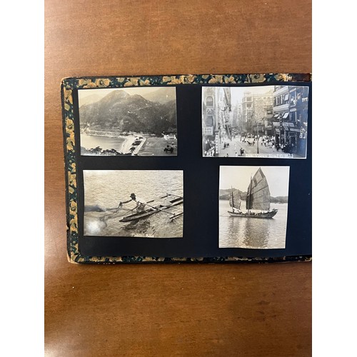 142 - Interesting ephemera lot which includes a Japanese lacquered  personal photo album including images ... 