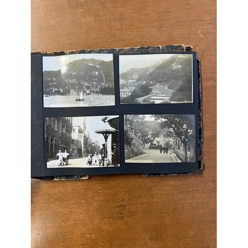 142 - Interesting ephemera lot which includes a Japanese lacquered  personal photo album including images ... 