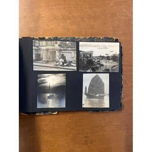 142 - Interesting ephemera lot which includes a Japanese lacquered  personal photo album including images ... 