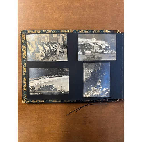 142 - Interesting ephemera lot which includes a Japanese lacquered  personal photo album including images ... 