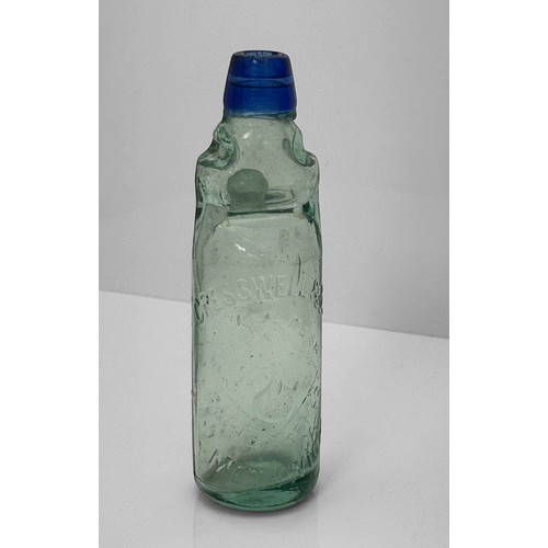 395 - 10oz Cresswell & Co Smethwick Reliance Patent Codd Bottle with Cobalt blue lip. Embossed to rear bas... 