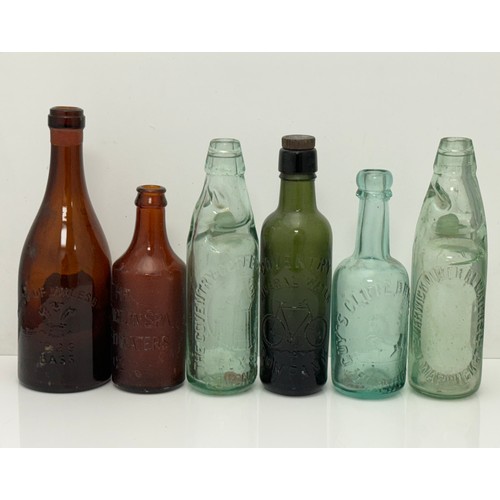 390 - Selection of Old Empty Beer /Mineral Bottles to include: Aqua Pictorial The Old Bushmills Distillery... 