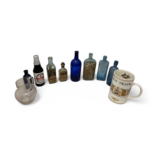 392 - Selection of Old Bottles to include: Sir William Burnetts Disinfecting Fluid, Clark's World Famous B... 