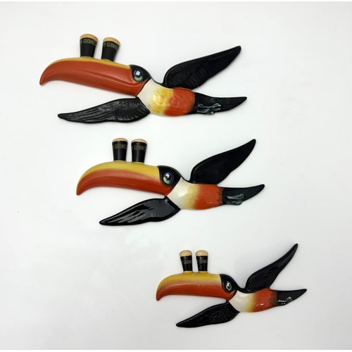 358 - Guinness, set of three Original Guinness Carlton Ware Flying Toucans. 10