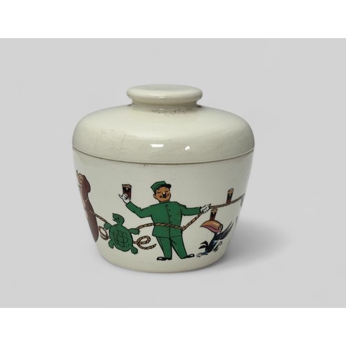 379 - Guinness, colourful Guinness advertising pot with lid manufactured by T.G. Green & Co Ltd. Decorated... 