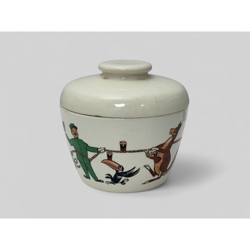 379 - Guinness, colourful Guinness advertising pot with lid manufactured by T.G. Green & Co Ltd. Decorated... 