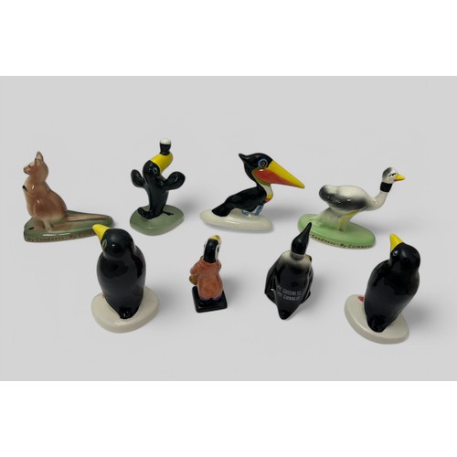 377 - Guinness, eight original Guinness Carlton Ware Advertising Figures, to include; Ostrich, Penguins (x... 