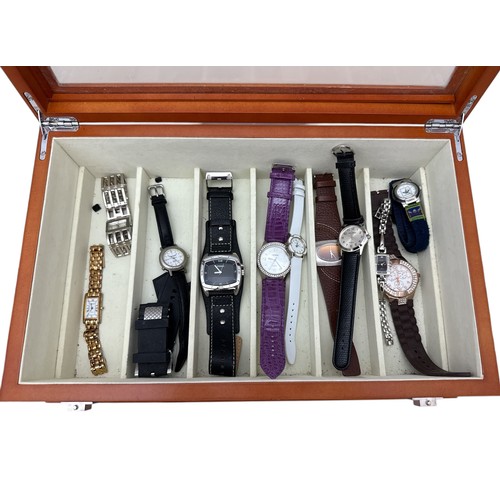 126 - Large Selection of Wristwatches to include Rip Cup, Police, Identity London, Time, Sub Aqua Invicta ... 