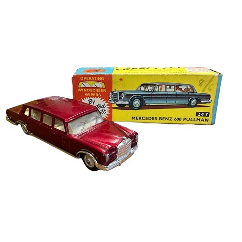 63 - Corgi Mercedes-Benz 600 No. 247, generally excellent in good plus box, metallic dark red with cream ... 