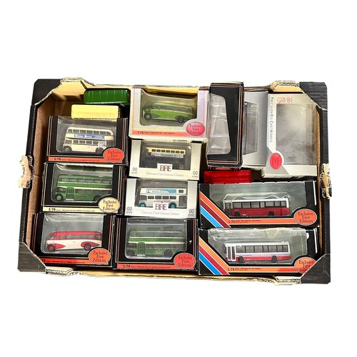 5 - Bus, coach and tram collection, with EFE 1/76th scale (12) including 3 unboxed and unsorted empty bo... 