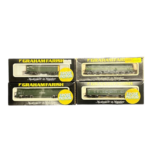 276 - Graham Farish N gauge 5 Pole Motor locomotives, generally excellent in good plus or better boxes, wi... 