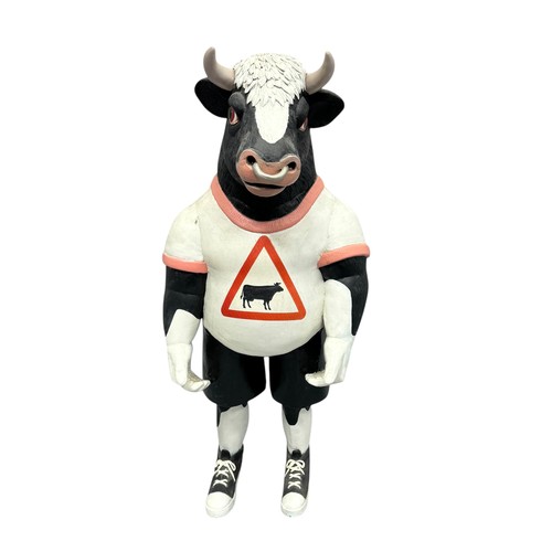 31 - Terry Webster (British, 1941-2024), 
Bull, 
Composite resin, 
51cm.