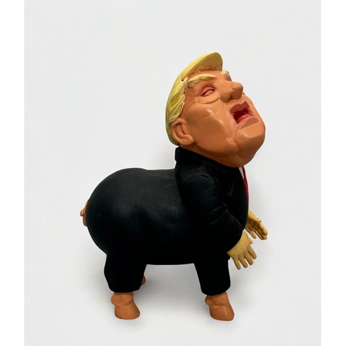 10 - Terry Webster (British, 1941-2024), 
Trump Pig, 
Composite resin, 
32cm.