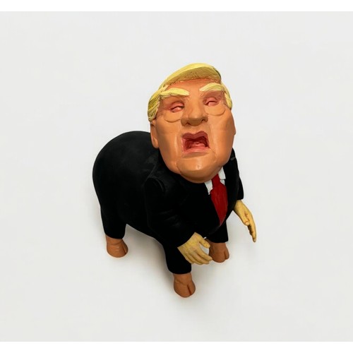 10 - Terry Webster (British, 1941-2024), 
Trump Pig, 
Composite resin, 
32cm.