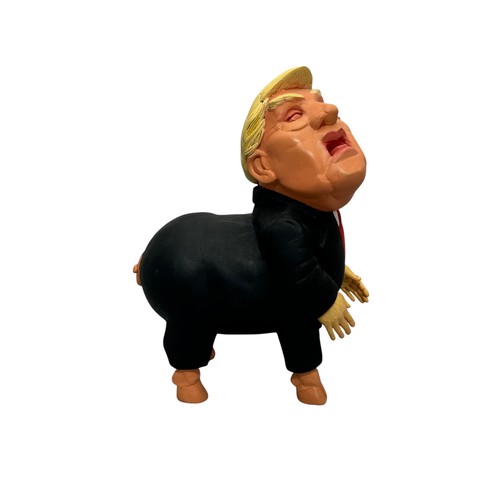 10 - Terry Webster (British, 1941-2024), 
Trump Pig, 
Composite resin, 
32cm.