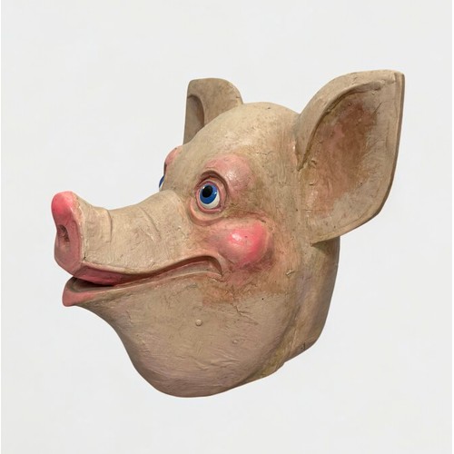 62 - Terry Webster (British, 1941-2024), 
Pigs Head, 
Paper mâché, 
40cm.