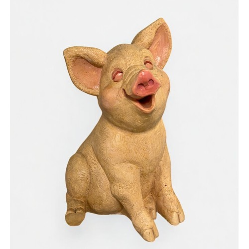 66 - Terry Webster (British, 1941-2024), 
Big Pig, 
Composite resin, 
48cm.