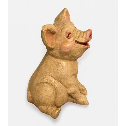 66 - Terry Webster (British, 1941-2024), 
Big Pig, 
Composite resin, 
48cm.